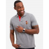 U.S. Polo Assn Поло довге чоловіче  113046-8800A(CAMPUS HEATHER GRAY) L Сіре (113046-8800A(CAMPUS HEATHER GRAY)_L) - зображення 1