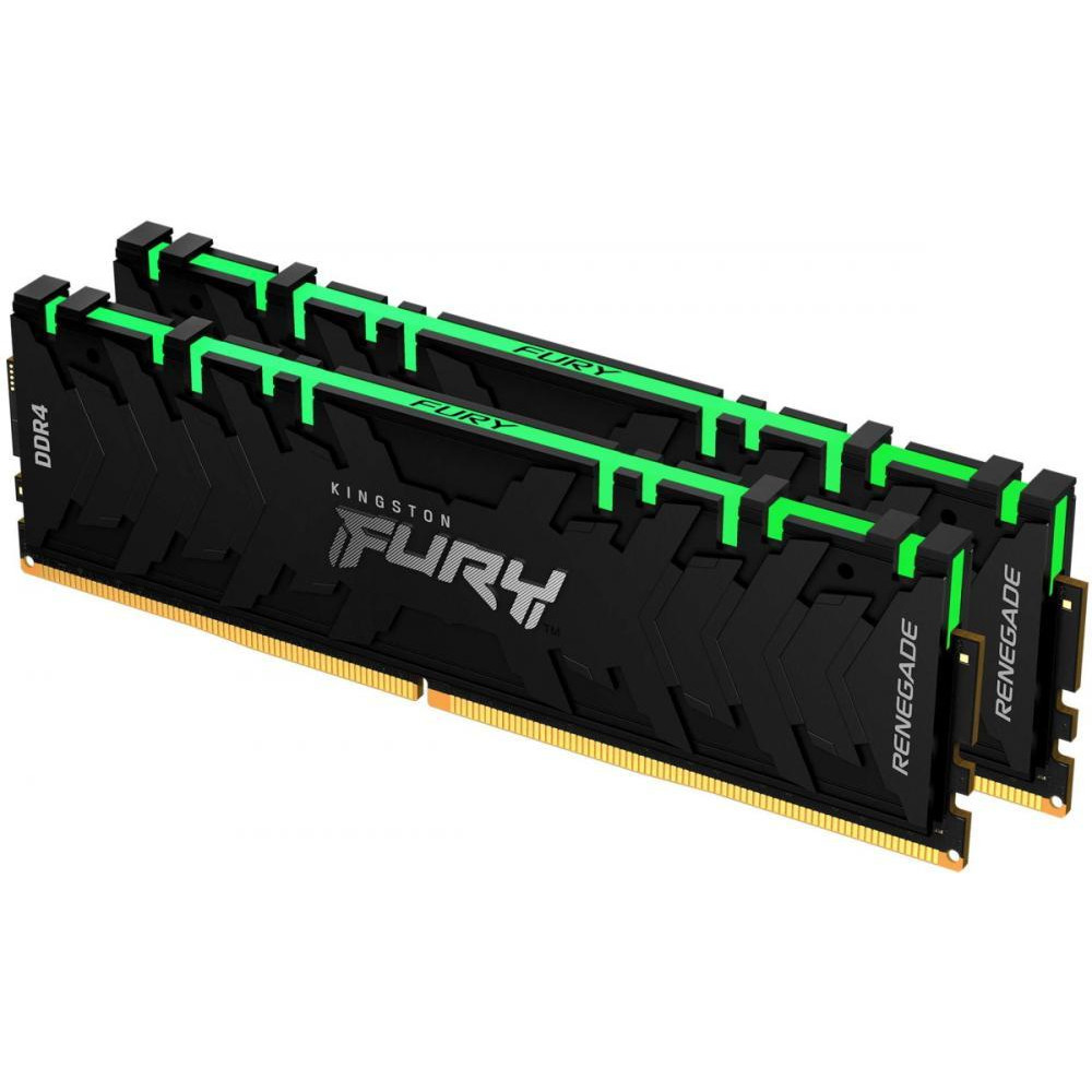 Kingston FURY 16 GB (2x8GB) DDR4 4000 MHz Renegade RGB (KF440C19RBAK2/16) - зображення 1