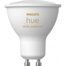   Philips Hue White Ambiance GU10 350Lm 4.3W ZigBee Bluetooth Apple HomeKit (929001953309)