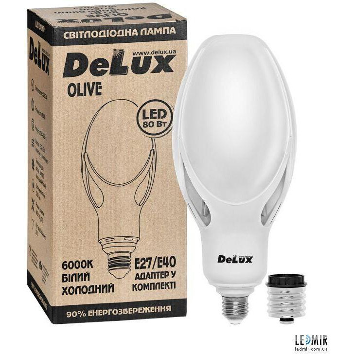 DeLux LED Olive 80W E27/Е40 6000K (90011622) - зображення 1