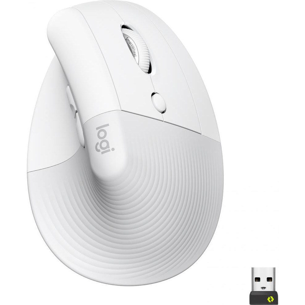 Logitech Lift Vertical Ergonomic Mouse Off-White (910-006475) - зображення 1