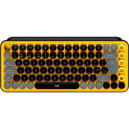   Logitech POP Keys Wireless Mechanical Keyboard UA Blast Yellow (920-010735)