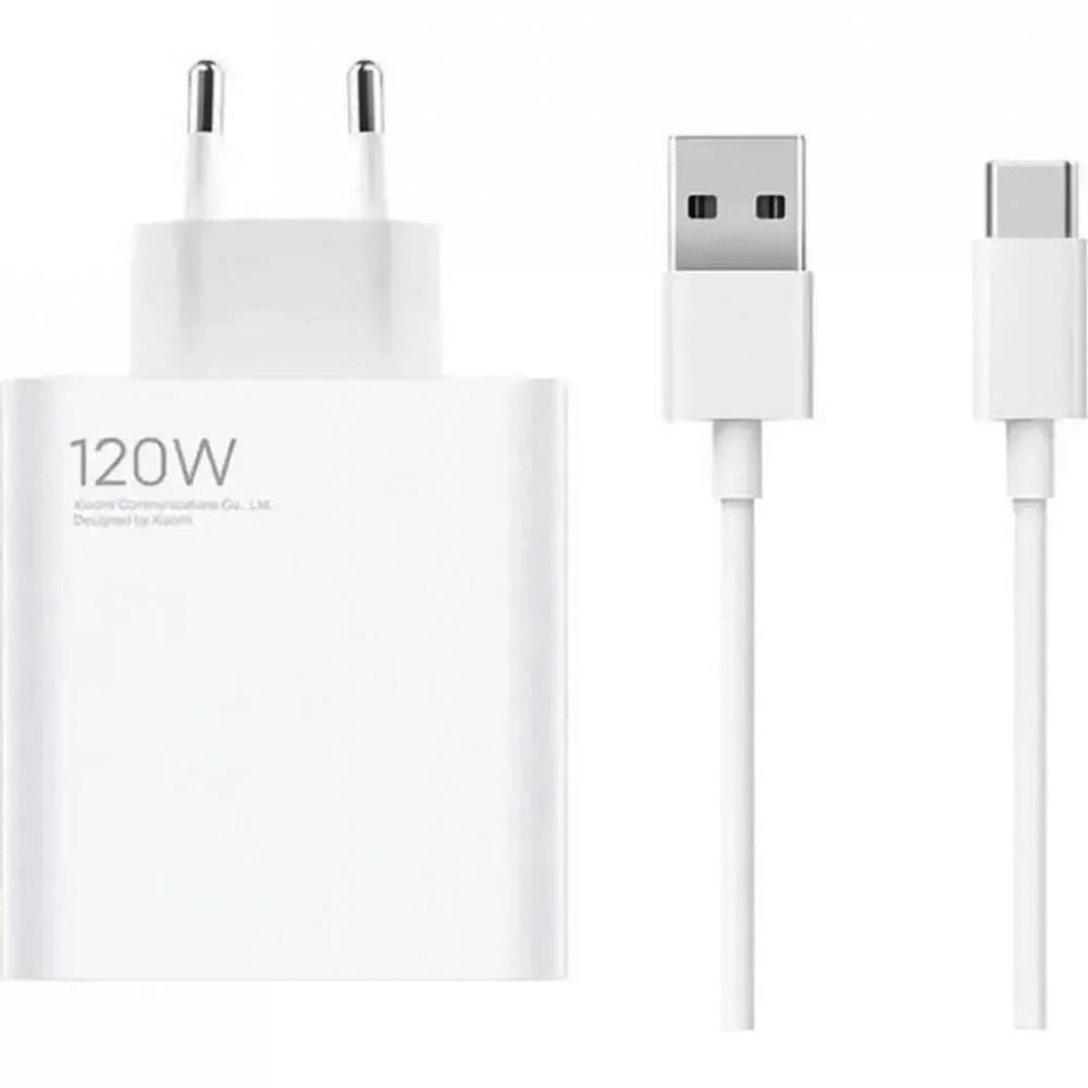 Xiaomi 120W Charger + USB Type-C Cable White (BHR6034EU) - зображення 1