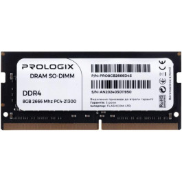   Prologix 8 GB SO-DIMM DDR4 2666 MHz (PRO8GB2666D4S)