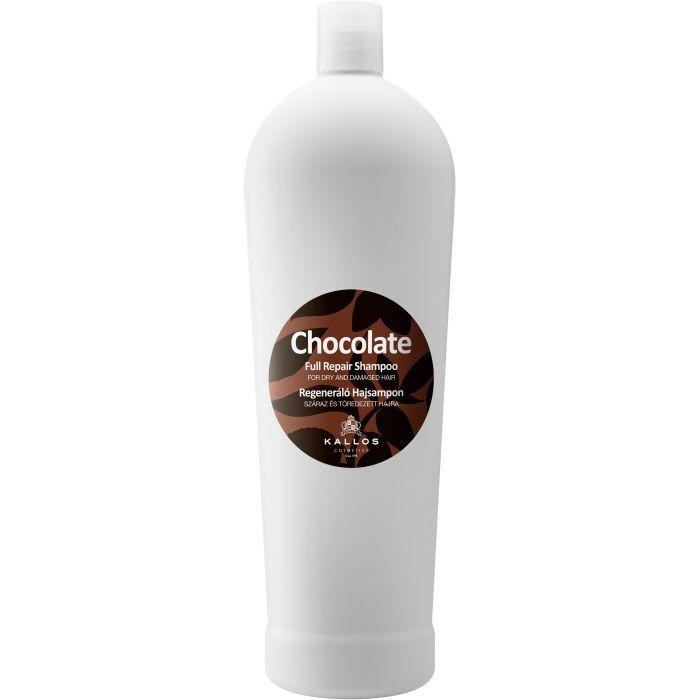 Kallos Регенерирующий шампунь для сухих и посеченных волос  Chocolate Full Repair Shampoo, 1 л (59988895110 - зображення 1