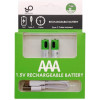 Smartoools AAA 500mAh Li-Ion USB Type-C 2шт Green + зарядка Type-C - зображення 3