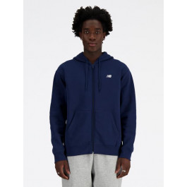   New Balance Толстовка на флісі на блискавці чоловіча  Sport Essentials Full Zip MJ41502NNY L Синя (197375352725)