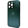 AG Glass Matt Frame Color Logo for Apple iPhone 12 Pro Cangling Green (AGMattFrameiP12PGreen) - зображення 1