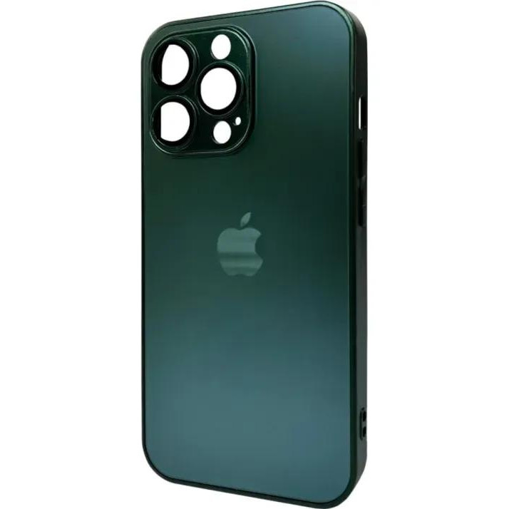 AG Glass Matt Frame Color Logo for Apple iPhone 12 Pro Cangling Green (AGMattFrameiP12PGreen) - зображення 1