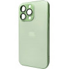 AG Glass Matt Frame Color Logo for Apple iPhone 12 Pro Light Green (AGMattFrameiP12PLGreen) - зображення 1