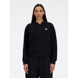   New Balance Толстовка на блискавці утеплена жіноча  Essentials Fleece FZ WJ41502BK M Чорна (197375432229)