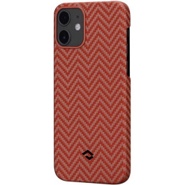   Pitaka MagEZ Case Herringbone iPhone 12 Mini Red/Orange (KI1207)