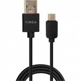   Vinga USB 2.0 AM to Type-C 1m Black (VCPUSBTC3ABK)