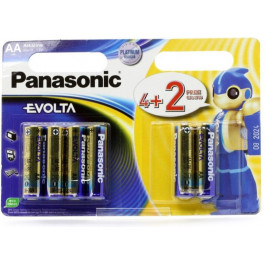   Panasonic AA bat Alkaline 4+2шт EVOLTA (LR6EGE/6B2F)