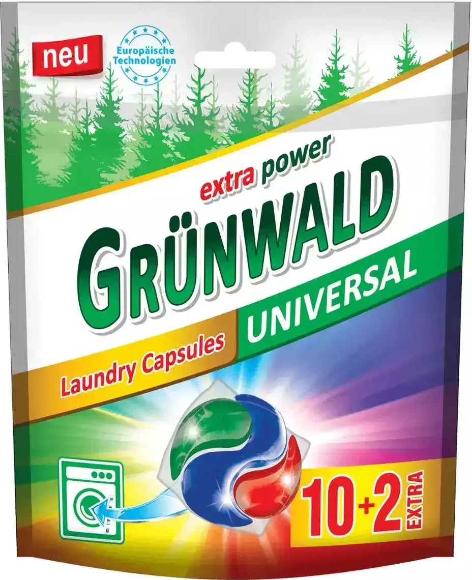 Grunwald Капсули для прання Гірська свіжість універсальні 12 шт. (4260700182123) - зображення 1