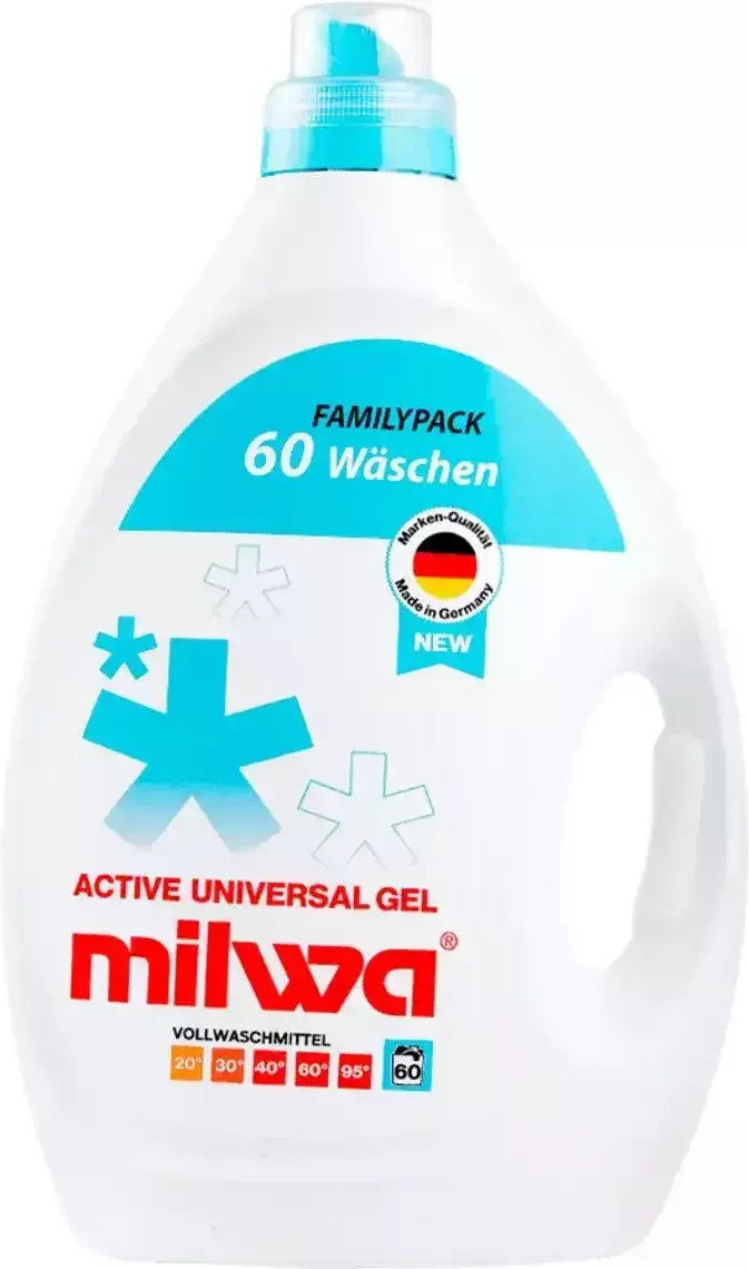 Milwa Гель для прання Active Universal Gel 3 л (4030249806428) - зображення 1