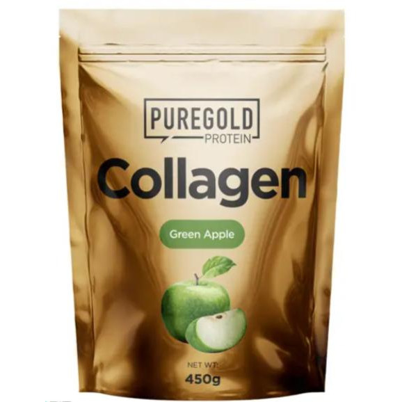 Pure Gold Protein Collagen 450 g / 37 servings / Green Apple - зображення 1