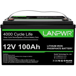   LANPWR LiFePO4 12V 100AH