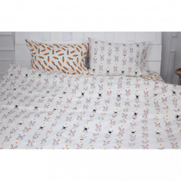   MirSon Постільна білизна  Бязь Ranforce Elite 17-0529 Bunnies white King Size (2200004706740)