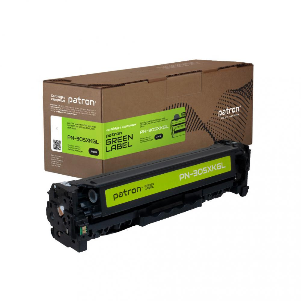 Patron Картридж  HP 305X (CE410X) black Green Label (PN-305XKG) - зображення 1