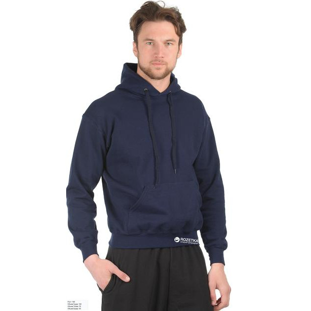 Fruit of the Loom Худі утеплене чоловіче  Hooded Sweat 0622080AZ XXL Темно-синє - зображення 1