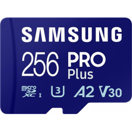   Samsung 256 GB microSDXC UHS-I U3 V30 A2 PRO Plus 2023 (MB-MD256SA)