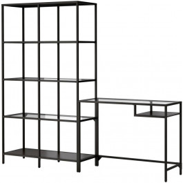   IKEA VITTSJO 100x36h74 czarnobraz/VITTSJO 100x36h175 (799.026.57)