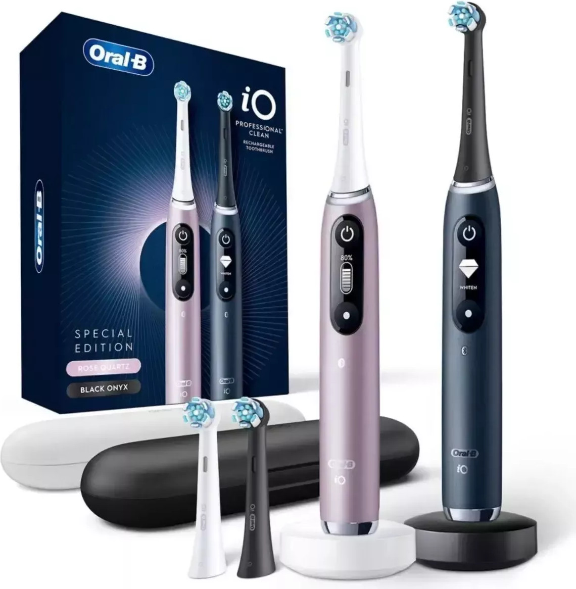 Oral-B iO Series 7 Special Edition Duo Pack Black Onyx & Rose Quartz (M9d.4M5.3B Black Onyx & Rose Quartz) - зображення 1