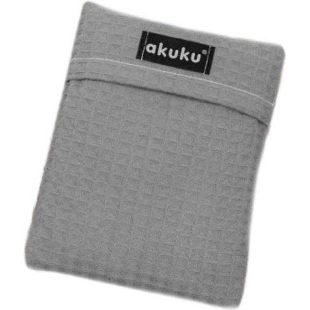 AKUKU Подушка-грілка  з вишневми кісточками 13x16 см Сіра (A0635) (5903858996653) - зображення 1