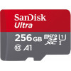 SanDisk 256 GB microSDXC UHS-I Ultra A1 + SD adapter (SDSQUAC-256G-GN6MA) - зображення 5