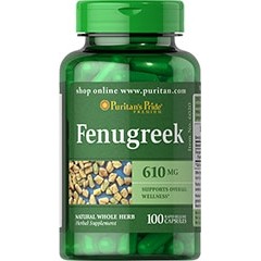 Puritan's Pride Fenugreek 610 mg 100 caps - зображення 1