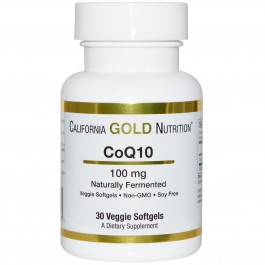 California Gold Nutrition CoQ10 Naturally Fermented 100 mg 30 caps