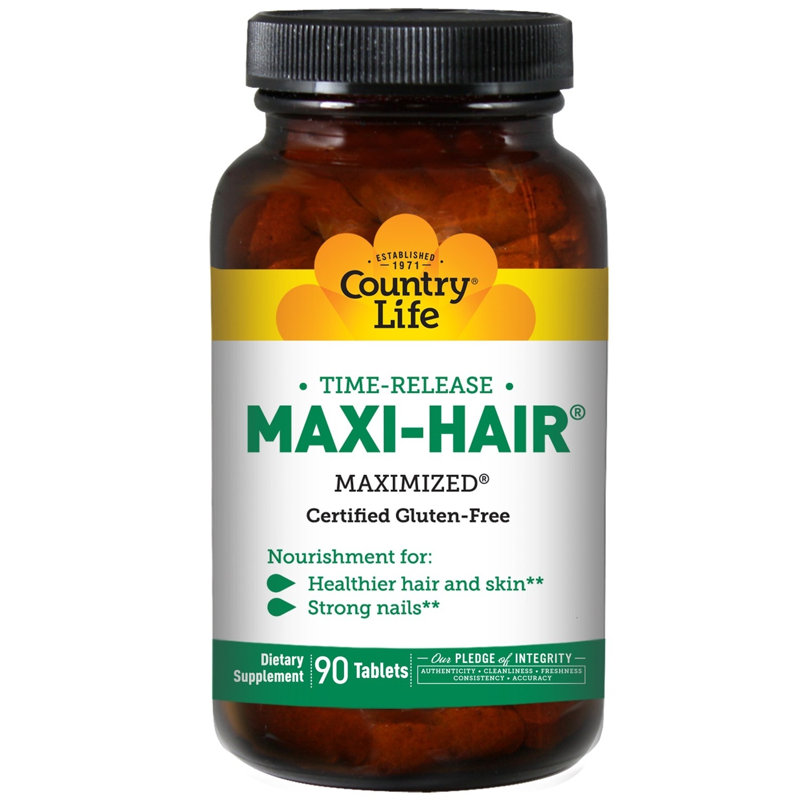 Country Life Maxi-Hair 90 tabs - зображення 1