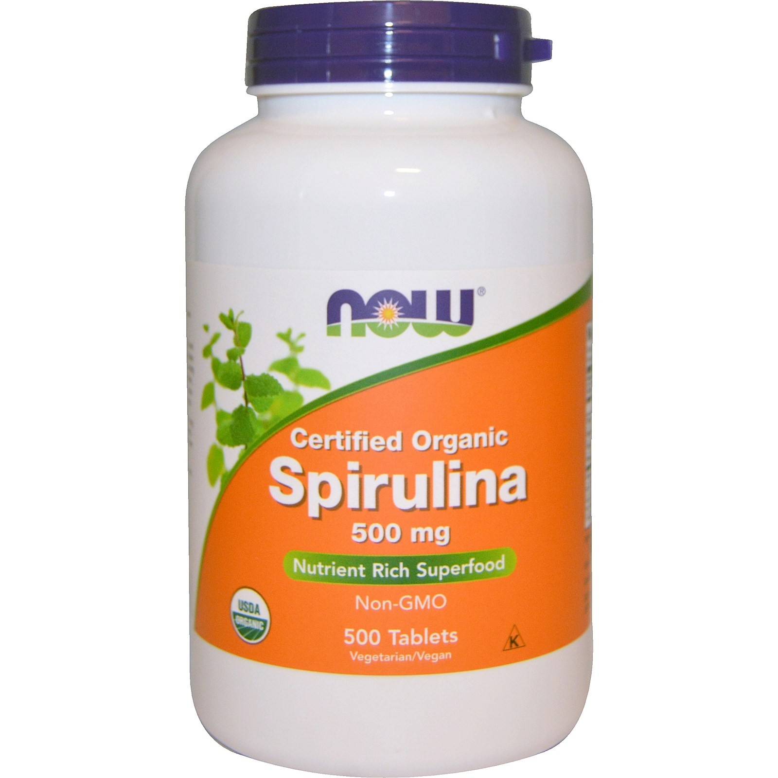 Now Spirulina 500 mg 500 tab - зображення 1