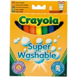 Crayola 8 смываемых широких фломастеров 8328