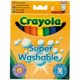   Crayola 8 смываемых широких фломастеров 8328