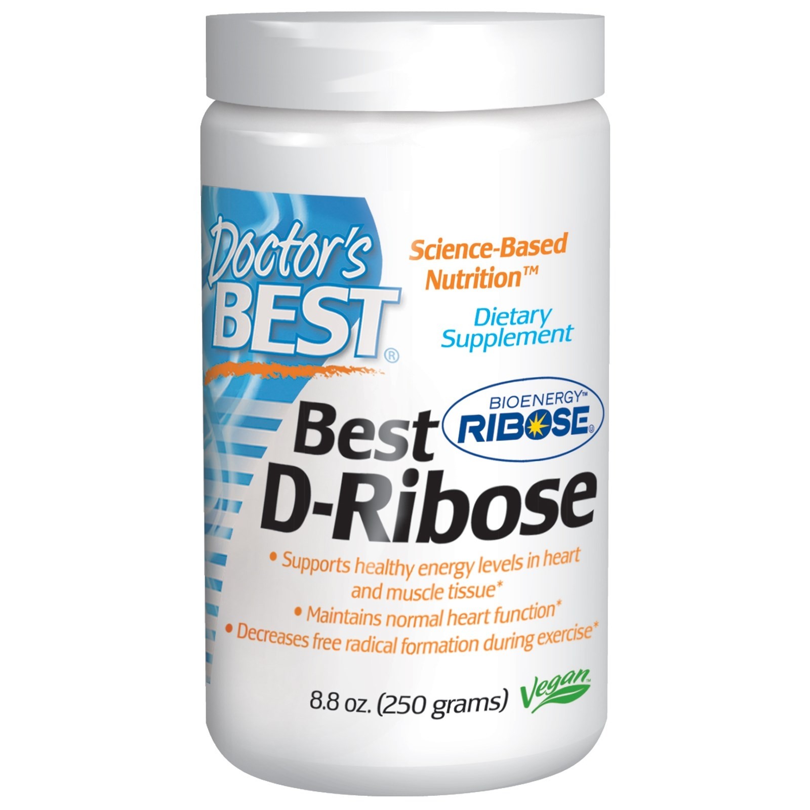 Doctor's Best D-Ribose Powder 250 g /50 servings/ Unflavored - зображення 1