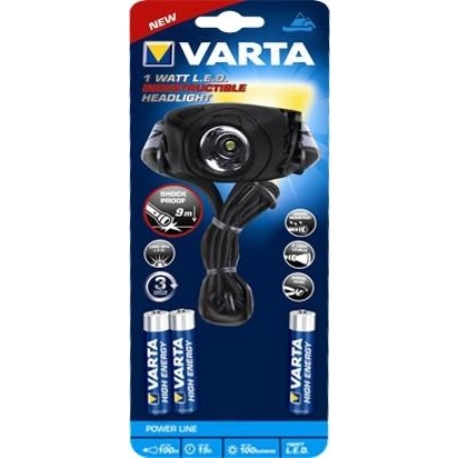 Varta Power Line Indestructible 1W LED Head Light 3AAA - зображення 1
