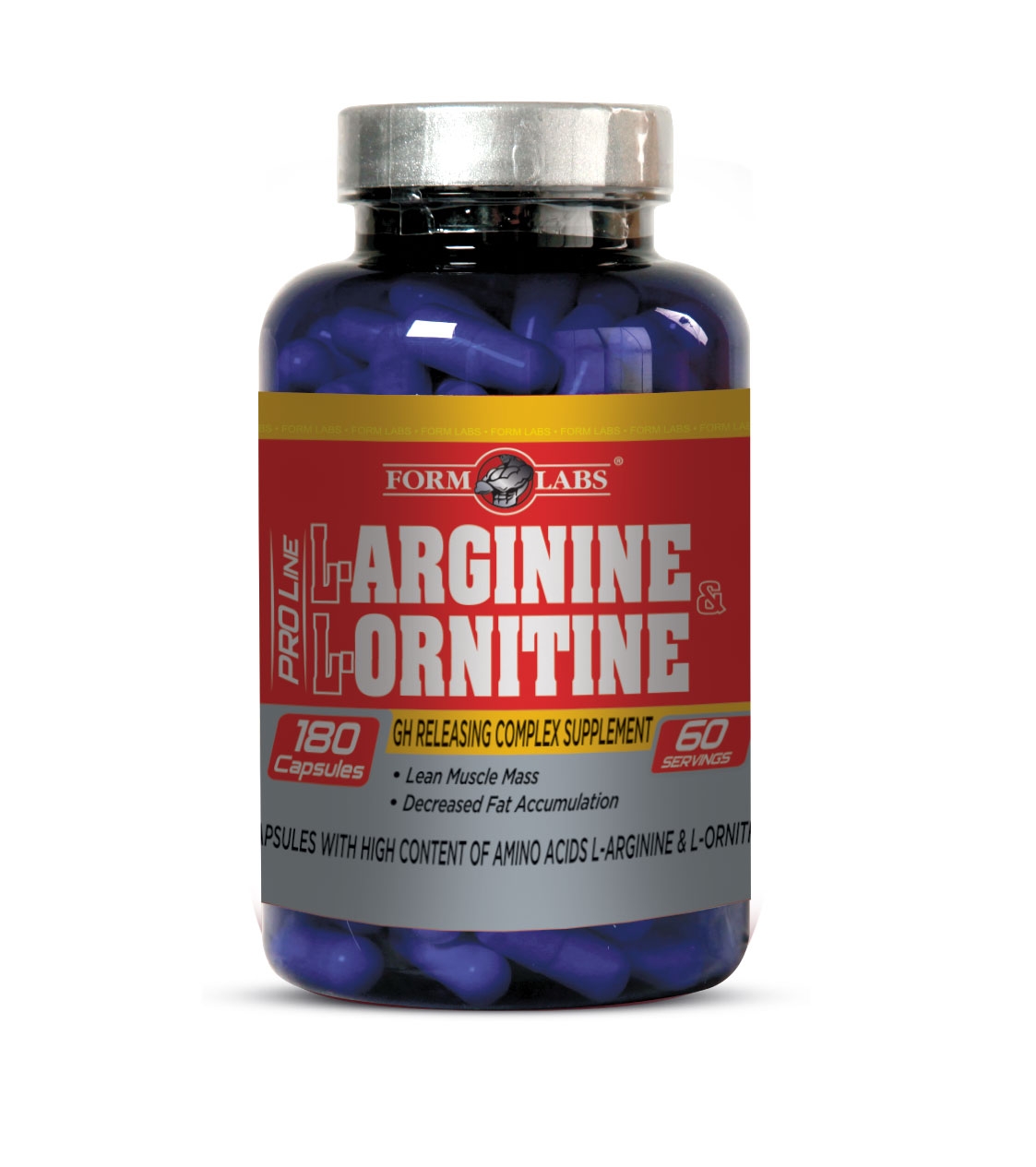 Form Labs L-Arginine and L-Ornithine 180 caps - зображення 1
