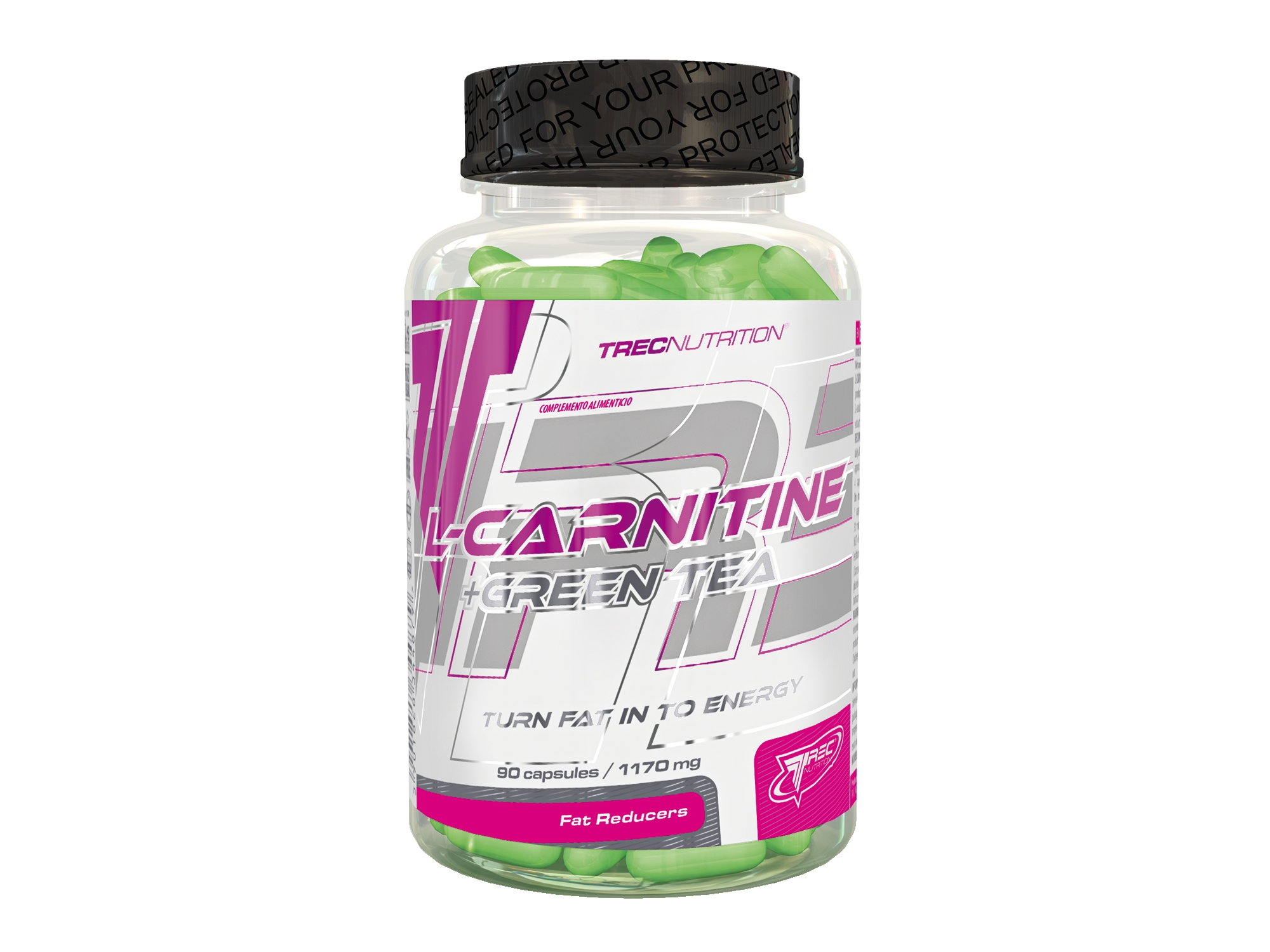 Trec Nutrition L-Carnitine + Green Tea 90 caps - зображення 1