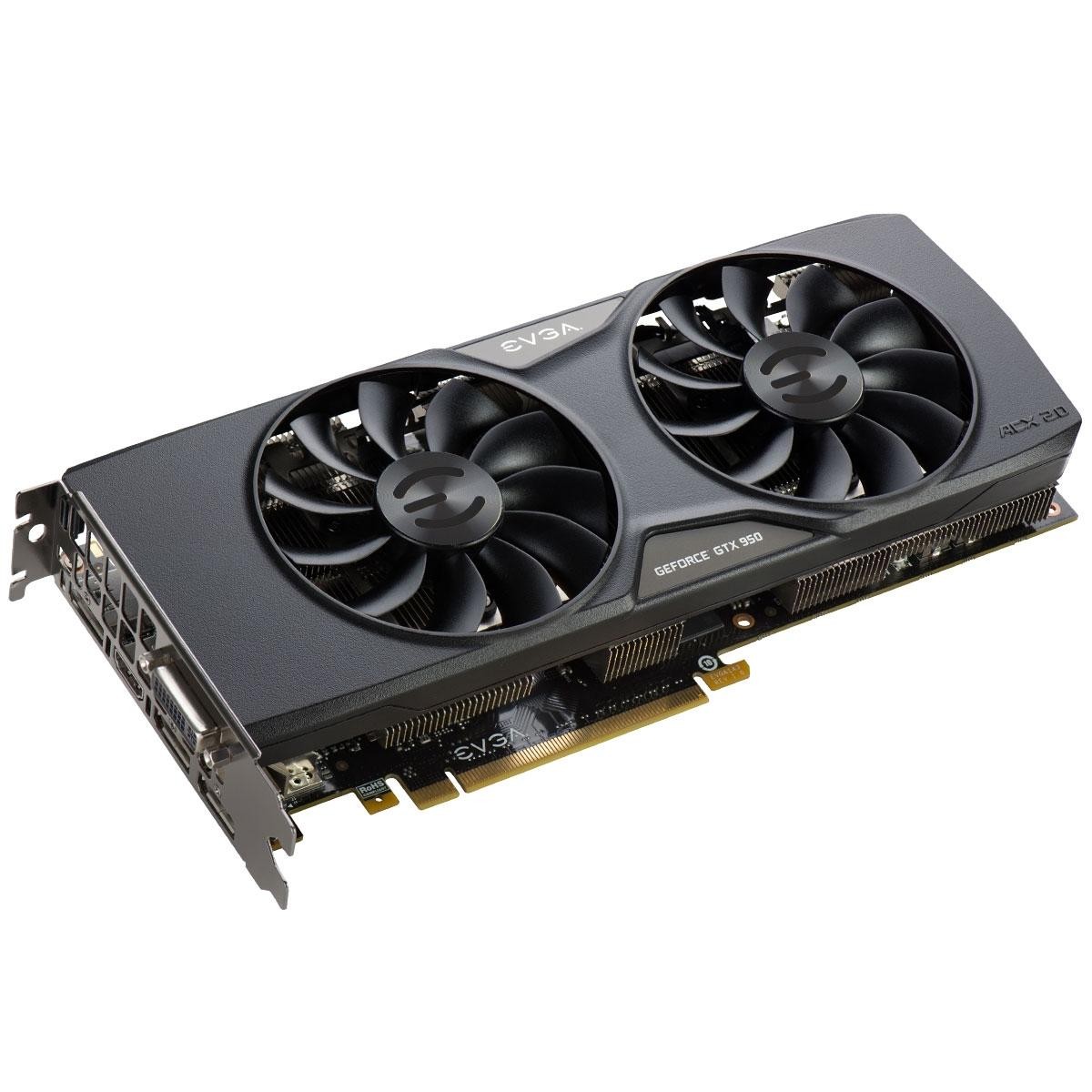 EVGA GeForce GTX 950 SSC 02G-P4-2957-KR купить в интернет-магазине: цены на  видеокарта GeForce GTX 950 SSC 02G-P4-2957-KR - отзывы и обзоры, фото и  характеристики. Сравнить предложения в Украине: Киев, Харьков, Одесса, Днепр