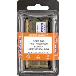 GOODRAM 8 GB SO-DIMM DDR3 1333 MHz (GR1333S364L9/8G)