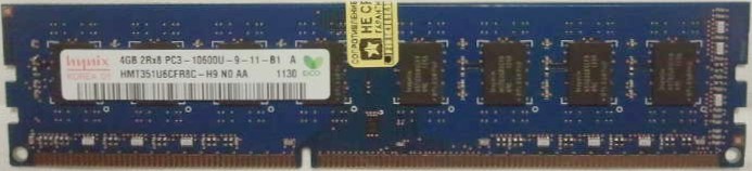 SK hynix 4 GB DDR3 1333 MHz (HMT351U6CFR8C-H9) - зображення 1
