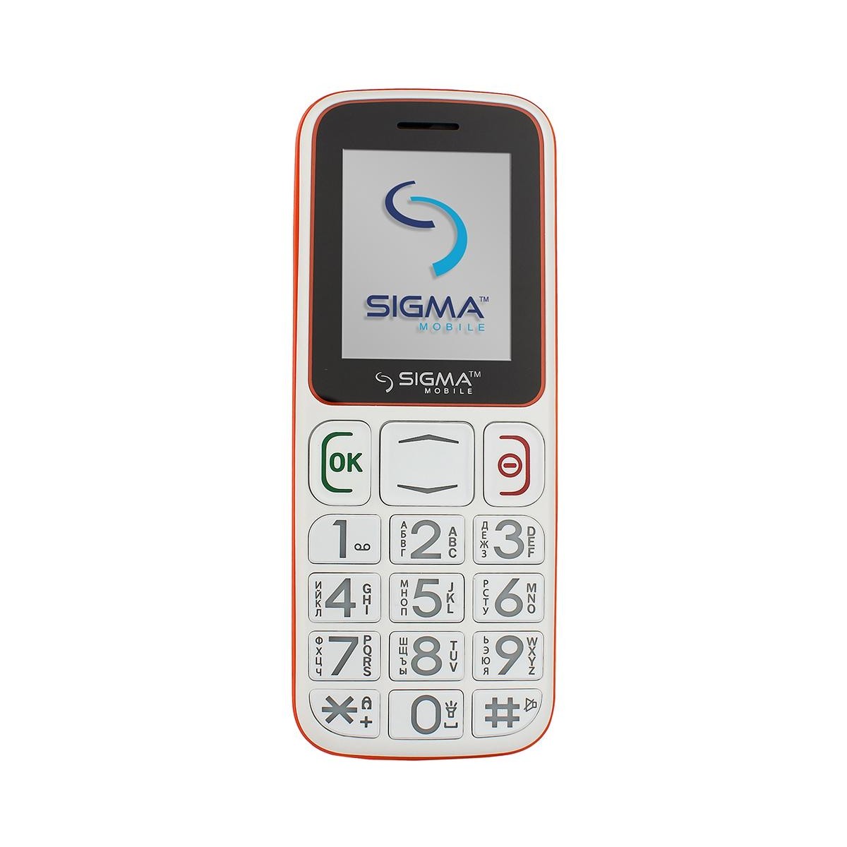 Sigma mobile Comfort 50 Mini3 (White/Orange) купить в интернет-магазине:  цены на мобильный телефон (бабушкофон) Comfort 50 Mini3 (White/Orange) -  отзывы и обзоры, фото и характеристики. Сравнить предложения в Украине:  Киев, Харьков, Одесса,