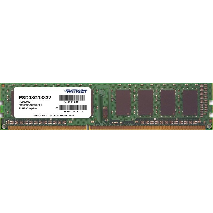 PATRIOT 8 GB DDR3 1333 MHz (PSD38G13332) - зображення 1