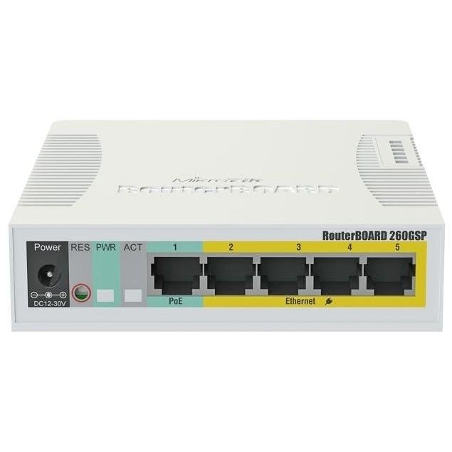 Mikrotik RB260GSP (CSS106-1G-4P-1S) - зображення 1