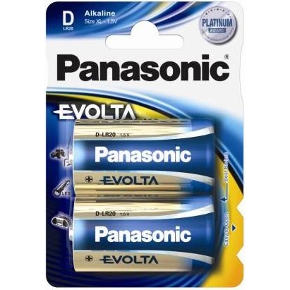 Panasonic D bat Alkaline 2шт EVOLTA (LR20EGE/2BP) - зображення 1