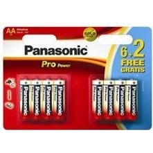 Panasonic AA bat Alkaline 6+2шт Pro Power (LR6XEG/8B2F) - зображення 1