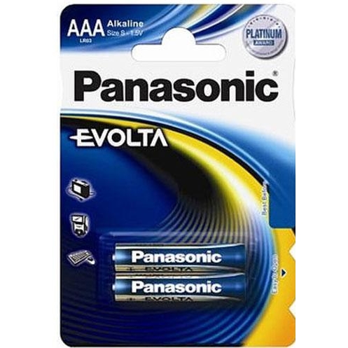 Panasonic AAA bat Alkaline 2шт EVOLTA (LR03EGE/2BP) - зображення 1