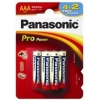 Panasonic AAA bat Alkaline 4+2шт Pro Power (LR03XEG/6B2F) - зображення 1